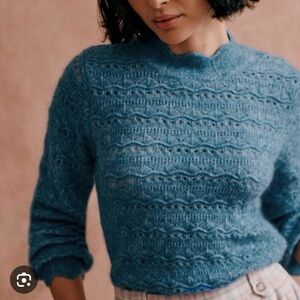 Sezane Lya Winter Blue Women's Sweater